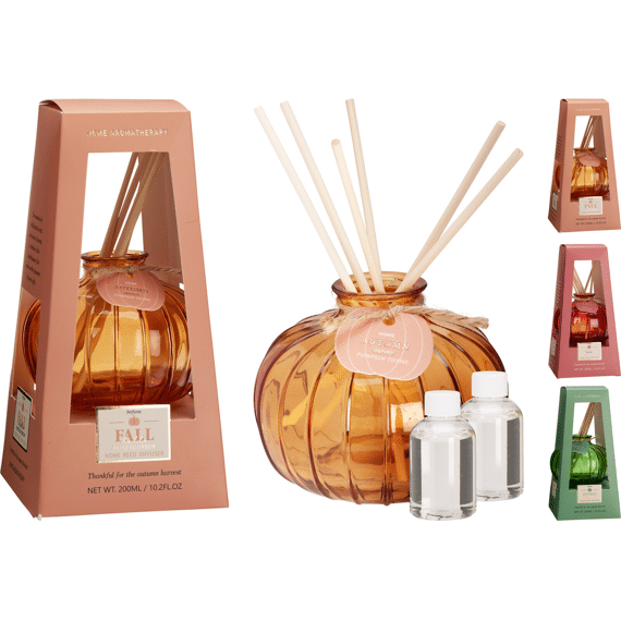 Diffuser Pompoen 10x8cm Assortiment