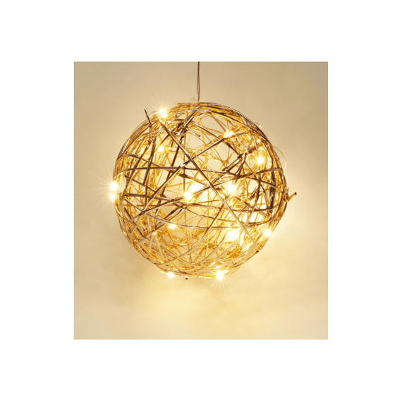 Bal 15cm Met Led Champagne