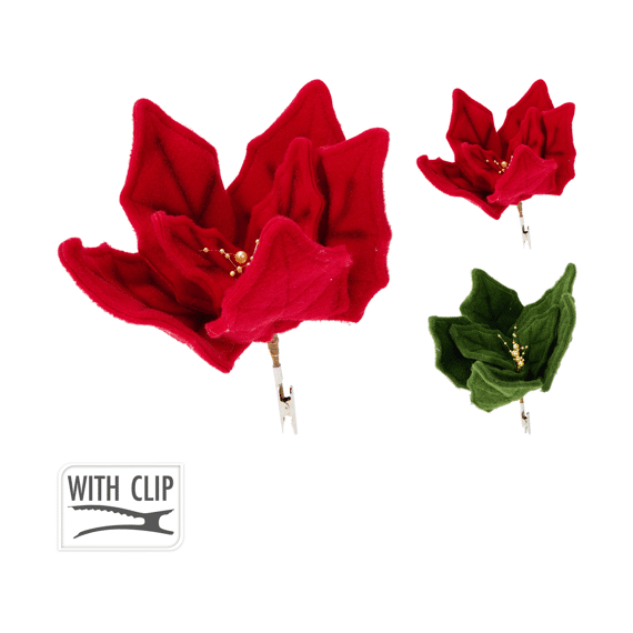 Bloem Op Clip 30cm Assortiment