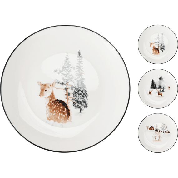 Bord Porselein 19cm Assortiment