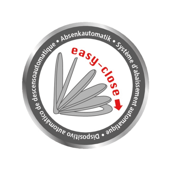 Wenko Toiletzitting Kos Easy-close Thermoplast Zwart