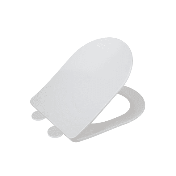 Wenko Toiletzitting Galati Slim Line Easy-close Duroplast Mat Wit