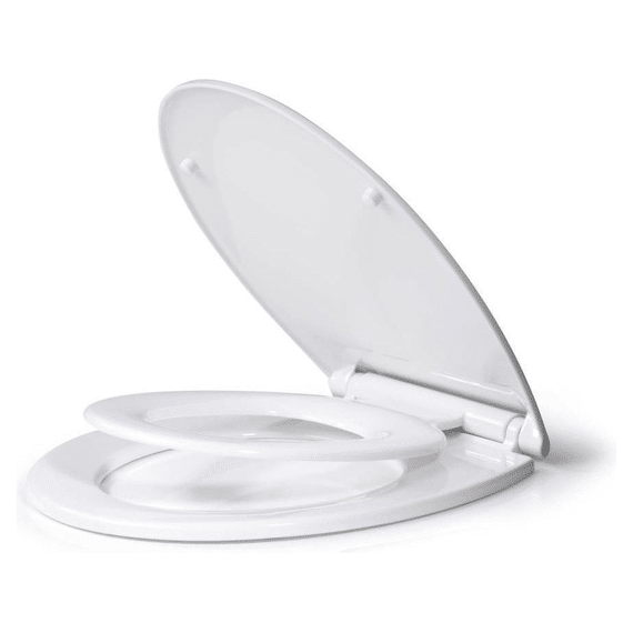 Wenko Toiletzitting Syros Family Easy-close Thermoplast Wit