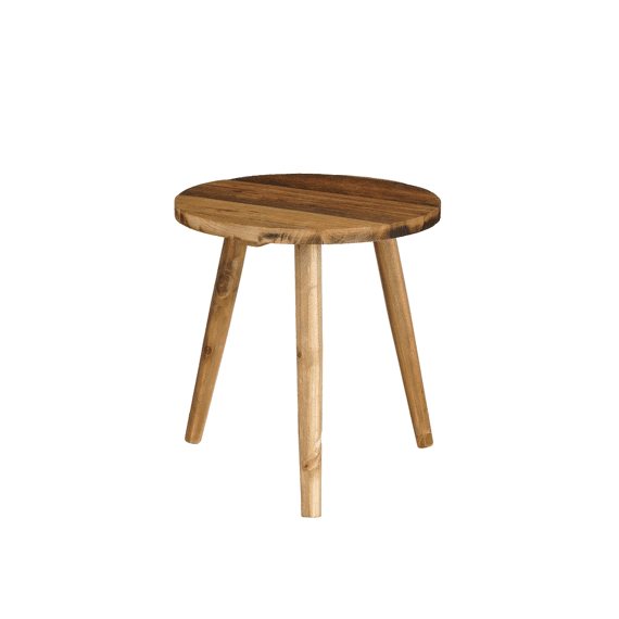 Bold Bijzettafel Gerecycleerd Hout Bruin H35,5xd33cm