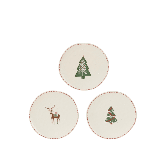 Fran Bord Gebroken Wit H1,5xd20,5cm Assortiment Prijs Per Stuk