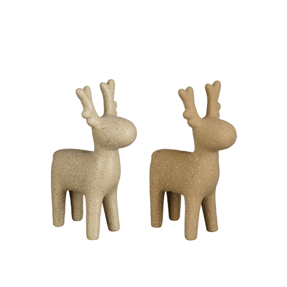 Decoratie Hert Bruin Lichtbruin L13xb7xh18,5cm Assortiment Prijs Per Stuk