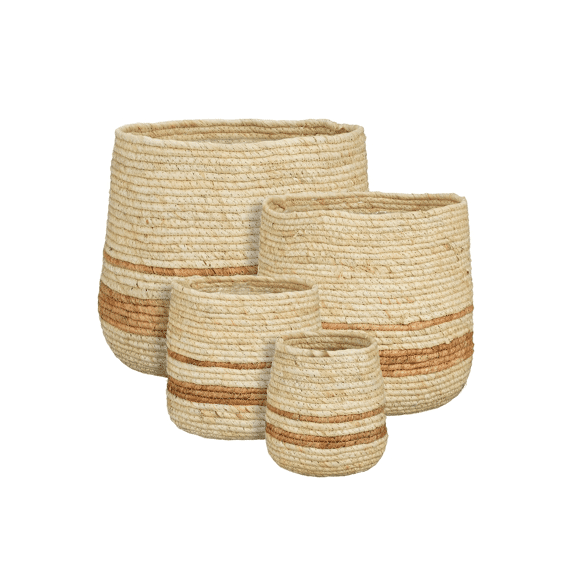 Mand Rond Bruin Middelgroot