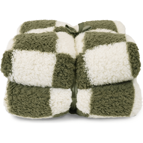 Plaid Check 150x200cm Dove White/winter Green