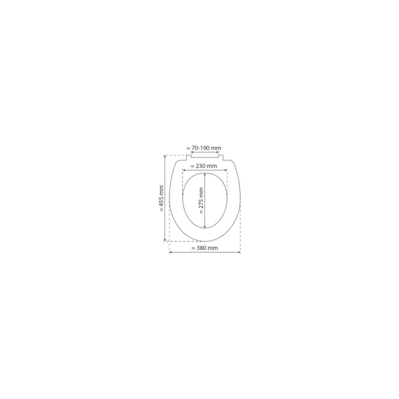 Slim White Ultra Dunne Duroplast Wc-bril Met Soft-close En Afklikaar Wit