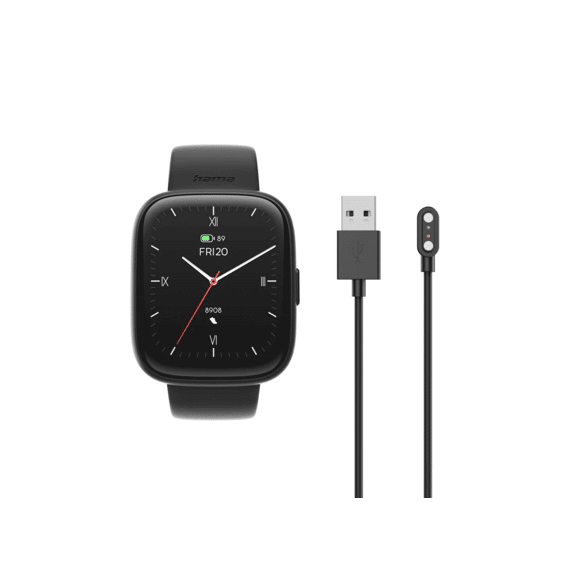 Hama Smartwatch 4000 Met Telefoonfunctie Zwart