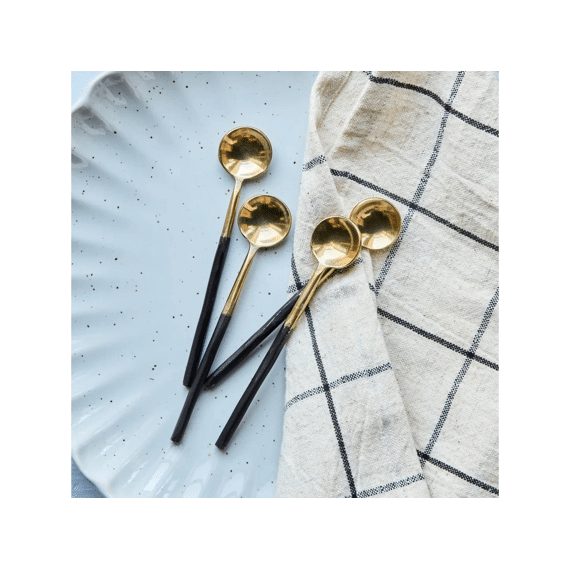 House Doctor Keukengerei Lepels  Antiek Brons 4st