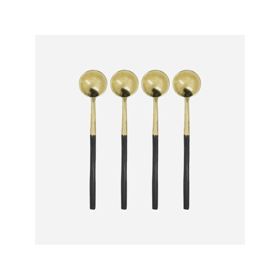 House Doctor Keukengerei Lepels  Antiek Brons 4st