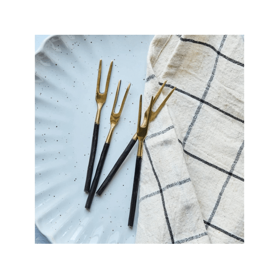 House Doctor Keukengerei Vorkjes Antiek Brons 4st