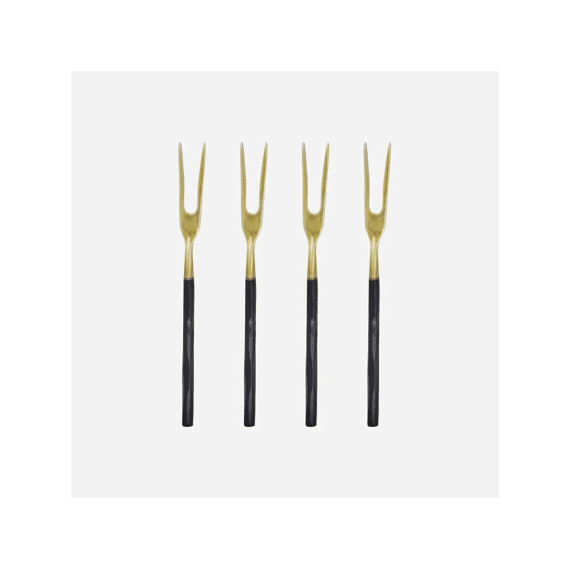 House Doctor Keukengerei Vorkjes Antiek Brons 4st