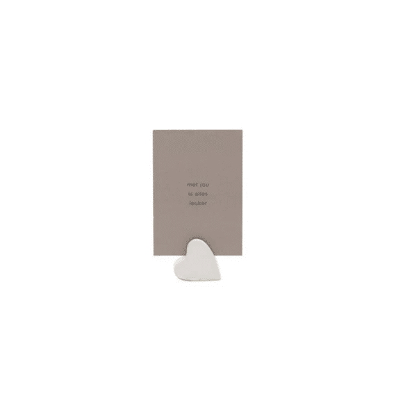 Leeff Card Holder Claire With Card - Met Jou Is Alles Leuker