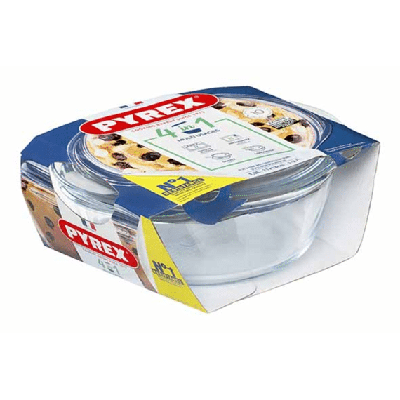 Pyrex 4 In 1 Kom Rond 1,1l + Deksel 0,3l 21x18x8cm