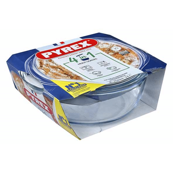 Pyrex 4 In 1 Kom Rond 2,2l + Deksel 0,8l 27x23x11cm
