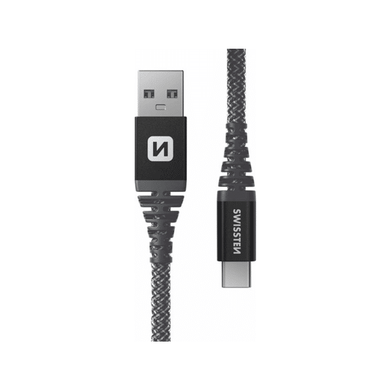 Cellularline Usb-kabel Usb-a Naar Usb-c Versterkt 1.5m Zwart