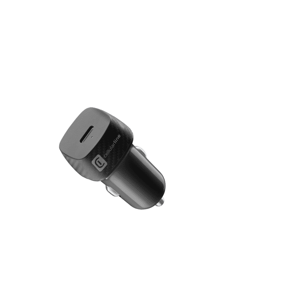 Cellularline Autolader Usb-c 20w Zwart