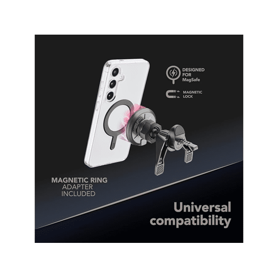 Cellularline Autohouder Mag Qi2 Draadloos 15w Zwart