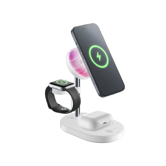 Cellularline Laadstation Mag Trio 3-in-1 Qi2 Draadloos Wit