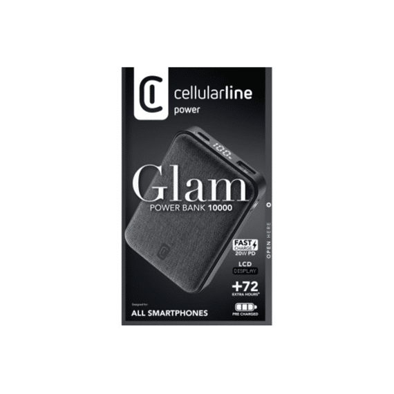 Cellularline Powerbank Glam 10000mah Zwart