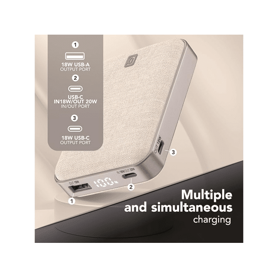 Cellularline Powerbank Glam 10000mah Wit