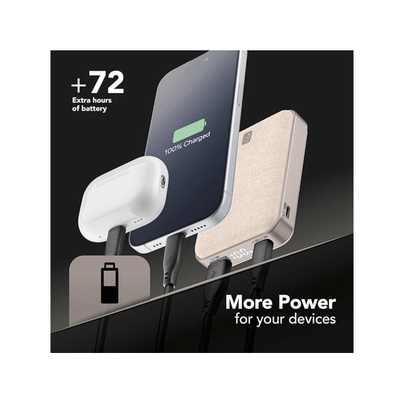 Cellularline Powerbank Glam 10000mah Wit