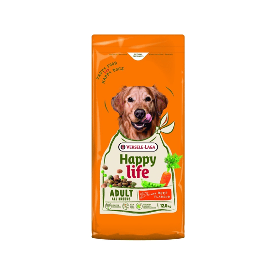 Happy Life Adult Met Rundsmaak 12,5kg