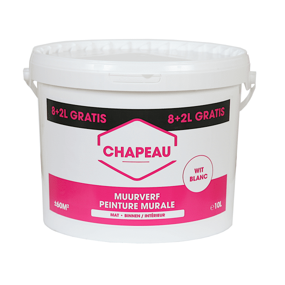 Muurverf 8+2l Wit Binnen
