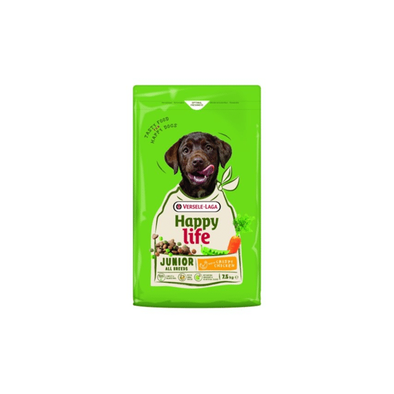 Happy Life Junior Met Kip 7,5kg