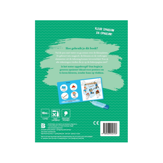 Kleuren Met Water Voor De Kleintjes: Winter