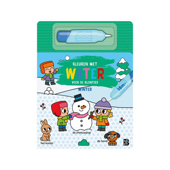 Kleuren Met Water Voor De Kleintjes: Winter