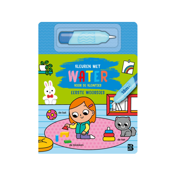 Kleuren Met Water Voor De Kleintjes: Eerste Woordjes