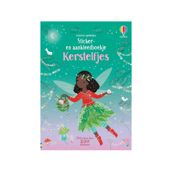 Sticker- En Aankleedboekje: Kerstelfjes