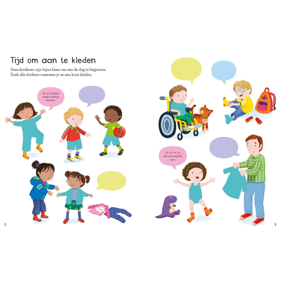 Eerste Stickerboek: Kleed Je Aan!