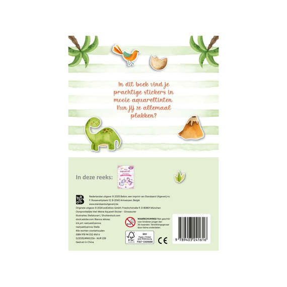 Mijn Aquarelstickers Dinosauriërs