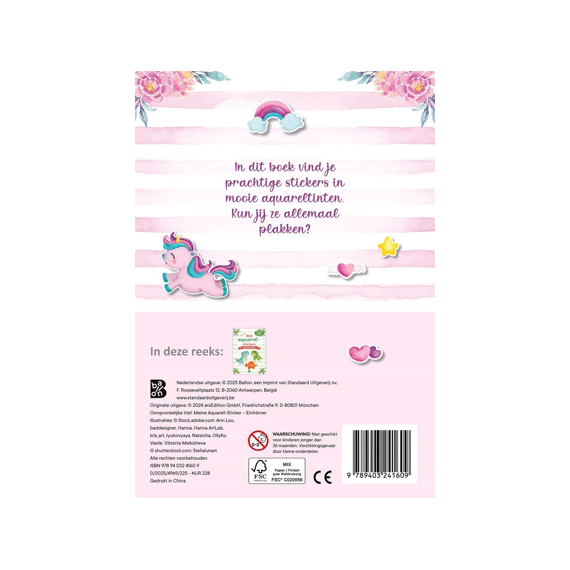 Mijn Aquarelstickers Eenhoorns