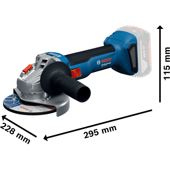Bosch Gws 18v-8 125mm Solo L-boxx