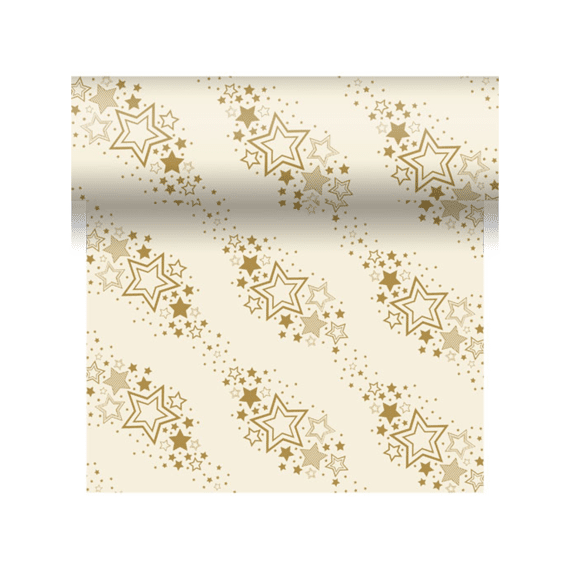 Duni Tête À Tête 3-in-1 40x480cm Holiday Star Cream