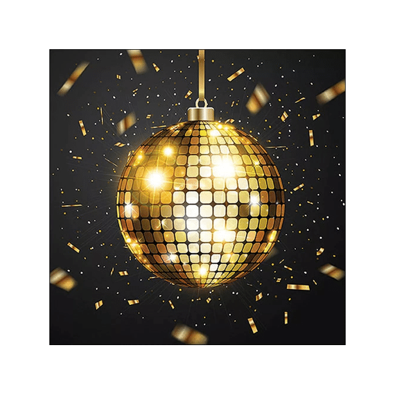 Duni Servetten 33x33cm 20stuks Disco Ball