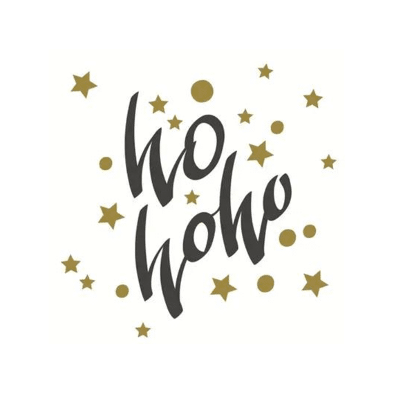 Duni Servetten 33x33cm 20stuks Ho-ho Stars