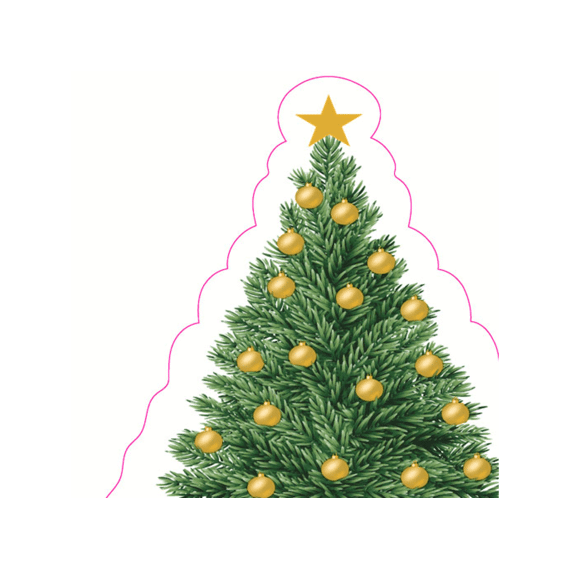 Duni Servetten 33x33cm 12 Stuks Silhouettes - Tree Charm