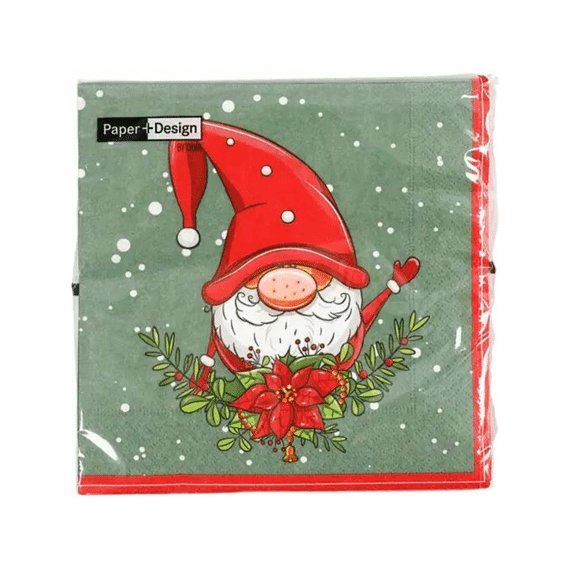 Duni Servetten 33x33cm 20stuks Tomte