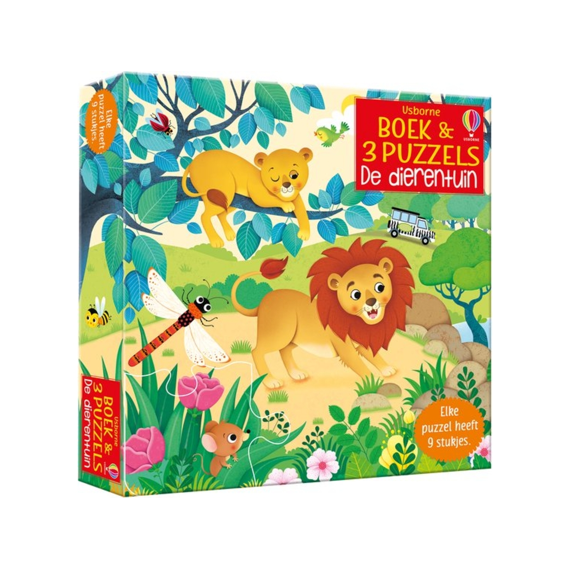 Boek Met 3 Puzzels: De Dierentuin