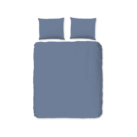 Good Morning Dekbedovertrek Flanel Ice Blauw 200x220+2 60x70cm