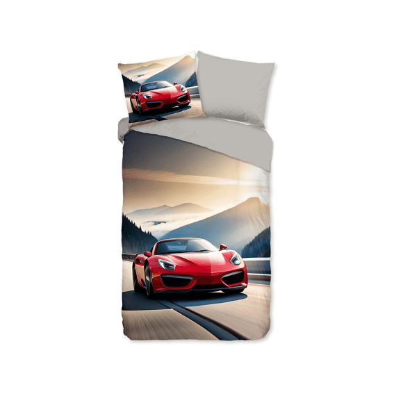 Good Morning Dekbedovertrek Kids Cabrio Multi 140x220+1 60x70cm