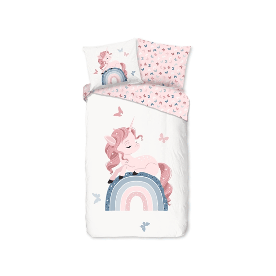 Good Morning Dekbedovertrek Kids Fiby Wit 140x220+1 60x70cm