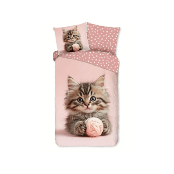 Good Morning Dekbedovertek Chat 140x220+1 60x70cm