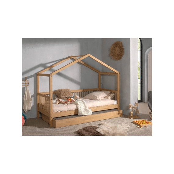 Vipack Forrest Eik Huisbed 90x200 (incl.lattenbodem)